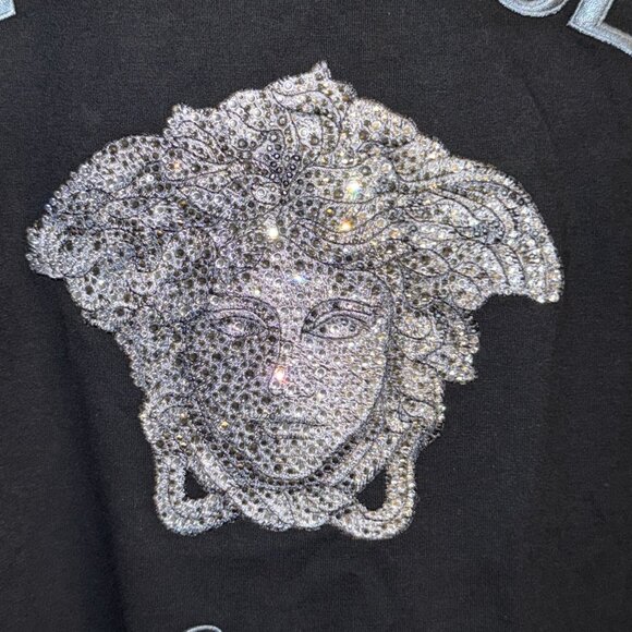 AUTHENTIC MENS VERSACE RHINESTONE MEDUSA T SHIRT SIZE SLIM 4XL....FITS 2XL $2150 - Picture 8 of 15